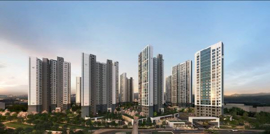 신분평 더웨이시티 제일풍경채 투시도.<HMG그룹 제공>